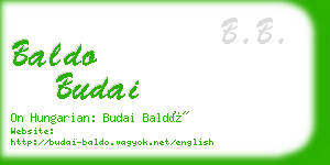 baldo budai business card